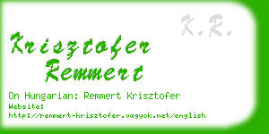 krisztofer remmert business card